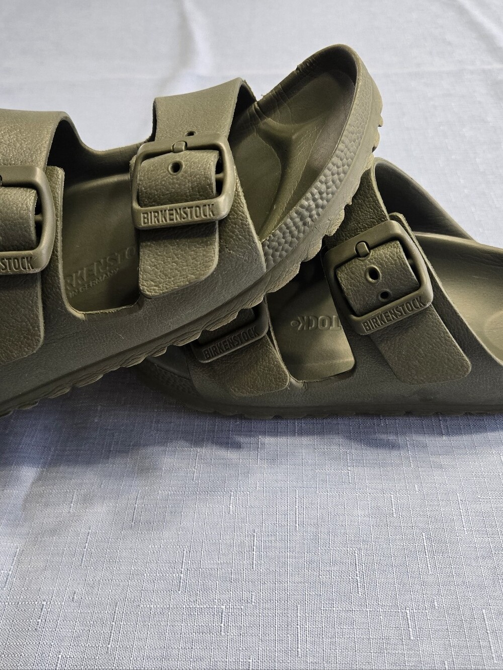 Birkenstock Arizona EVA Sandals - Khaki/Olive Green - Women's EU 36 / US 5-5.5